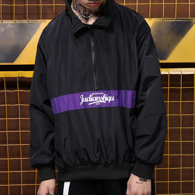 Guo Chao Gang gió nối áo gió triều thương hiệu nam hip hop hip-hop bboy phần mỏng tăng vài lỏng áo khoác
