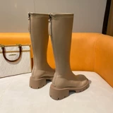 Martens, высокие сапоги на скрытом каблуке на платформе, из натуральной кожи, коллекция 2023, подходят для подростков, по фигуре