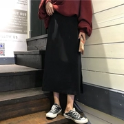 Một từ váy của phụ nữ 2018 mùa thu mới của Hàn Quốc phiên bản của lỏng mỏng màu sắc hoang dã váy váy giản dị của phụ nữ
