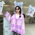 Mùa thu và mùa đông mới phiên bản Hàn Quốc của áo len mỏng trường đại học đan áo len mỏng áo len học sinh áo dài tay nữ