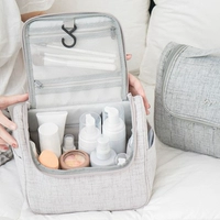 Вместительная и большая водонепроницаемая портативная сумка для путешествий, косметичка, сумка-органайзер подходит для мужчин и женщин
