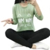 Thời trang cho con bú mặc mẹ mùa thu ra dài tay Pu sữa quần áo sau sinh áo sơ mi cho con bú cho con bú T-Shirt