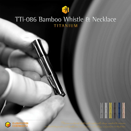 Maze Maze Timaze TTI-086 Титановый бамбуковый ожерелье с пары пары фонаря пропуск Inspirs Patent Authentic