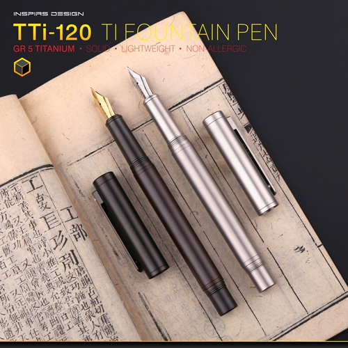 Titanium Maze Timaze TTI-120 100 Titanium Gold Pen Signature Pen Seal Searned Insulation Inspirs подлинные