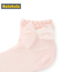 Vớ trẻ em cotton Barabala vớ cotton trẻ em mùa hè cô gái mỏng ngọt ngào vớ sinh viên hai đôi - Vớ tất cho bé Vớ