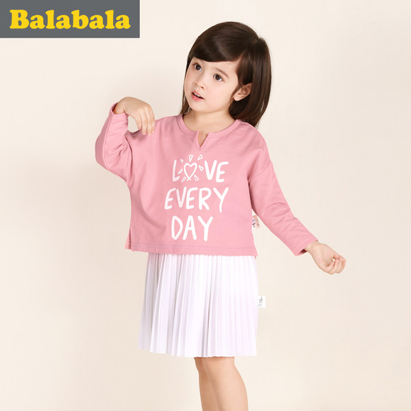 Balabala 巴拉巴拉 纯棉 女童两件套连衣裙 淘宝优惠券折后￥59包邮（￥119-60）3色可选