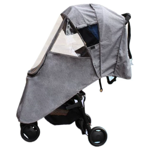 Водонепроницаемая коляска, дождевик, детский ветрозащитный чехол с зонтиком
