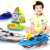 Bé đồ chơi nước trẻ em thuyền tốc độ không điều khiển từ xa tắm cruise ship điện mô hình thuyền động cơ điện đồ chơi thuyền lửa