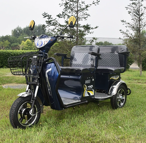 Электрический трехколесный велосипед для пожилых людей с аккумулятором, электромобиль для взрослых