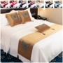 Châu Âu sang trọng nhung nóng kim cương bướm giường cờ khách sạn khăn trải giường khăn trải giường tháp màu tím vàng đỏ xám xanh đen - Trải giường bộ ga nệm