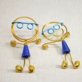 Алюминиевая проволка ручной работы, шелковые нитки