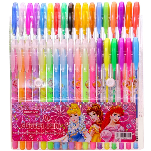 Детские мигающие флуоресцентные цветные карандаши, мелки для школьников, маркер, 48 цветов, 36 цветов, оптовые продажи