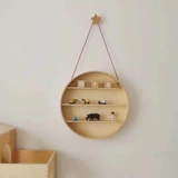 Скандинавское украшение для детской комнаты, игрушка, круглый стенд из натурального дерева, скандинавский стиль