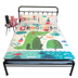 Cartoon hoạt hình điều xơ lyocell mat băng Ruanxi ba mảnh gấp giường 1,5m 1.8m rửa - Thảm mùa hè chiếu cao su non 5d Thảm mùa hè