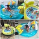 0-3-6 tuổi nam và nữ bé inflatable paddy hồ bơi động vật phim hoạt hình hồ bơi nhỏ trượt hồ bơi trẻ em đồ chơi phao bể bơi Bể bơi / trò chơi Paddle