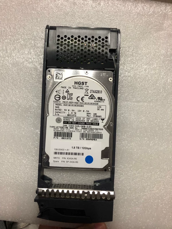 Хард-диск сервера NetAPP HDD 1.8TB 10K 2.5 12G SAS X343A-R6