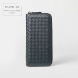 MOINS DE Плетеный длинный короткий бумажник с молнией, ультратонкая сумка с петлей на руку, 2019