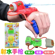 Trẻ em dây đeo cổ tay cổ tay nước nhỏ pistol 6 tuổi người lớn đồ chơi nước ngoài trời hot boy trumpet AIDS cô gái