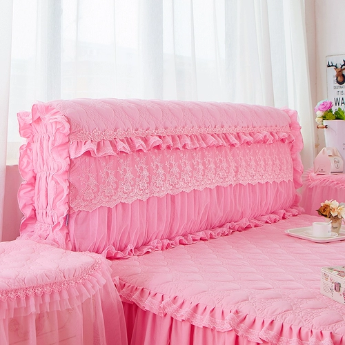 Прикроватный чай улун Да Хун Пао для кровати, пылезащитная крышка, розовая лента
