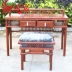 Bàn trang điểm gỗ gụ mới của Trung Quốc Cây kim ngân hoa hồng gỗ rắn kết hợp bàn trang điểm bàn ghế gỗ Su Su mua sắm đồ nội thất - Bộ đồ nội thất