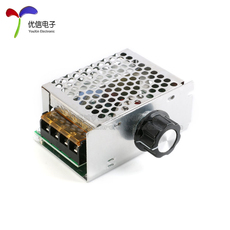 Поворотный светорегулятор 【优信电子】4000w 电子调压器 调光调温调速器/带保险丝外壳