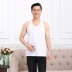 Hoa cúc thương hiệu nam cotton rào cản vest trung niên loose đáy đồ lót cũ áo mùa hè ngắn tay t-shirt