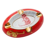 Оригинальный японский столетие Siglo Rat Year Ceramic Cigar Ashtray Red Ellipse 4 -специфическая подарочная коробка с сигаром.