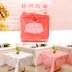 Khăn trải bàn dùng một lần dày khách sạn tiệc đỏ trắng khăn trải bàn hộ gia đình bàn đám cưới vải tròn bàn - Các món ăn dùng một lần
