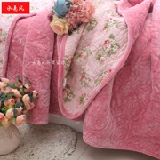 Bộ đồ giường mới, bốn mùa, hoa hồng, sang trọng, bông, chần, trải giường, mùa xuân và mùa thu, máy lạnh, chăn dày, khăn trải giường