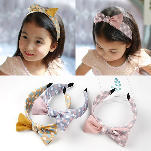 Детский модный аксессуар для волос, нескользящий ободок с бантиком для школьников, Южная Корея, подходит для подростков