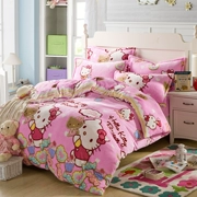 San hô nhung flannel quilt cover đơn mảnh trẻ em phim hoạt hình sinh viên mùa đông ấm áp hai mặt cộng với nhung sang trọng chăn quilt