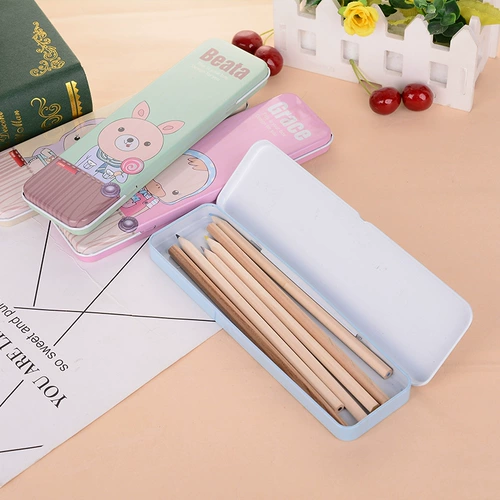 Пенал для школьников, детская жестяная коробка для детского сада, популярно в интернете