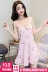 Đồ ngủ nữ mùa hè Hàn Quốc phiên bản ngọt ngào và tươi sinh viên dễ thương dây đeo nightdress bông sexy váy có thể được đeo bên ngoài dịch vụ nhà đồ lót đẹp Đêm đầm