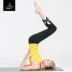 Yoga quần mùa hè phần mỏng nữ hollow mặc cao eo breathable tập thể dục tám quần phụ nữ đen hoang dã thể thao
