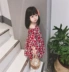 Mùa hè quần áo trẻ em Hàn Quốc phiên bản 2018 cô gái váy hoa thủy triều trẻ em Sen nhỏ tươi lady từ vai váy