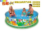 Bể bơi nhựa cứng INTEX chính hãng cho bé bể bơi gia đình chơi bể cá tăng độ dày miễn phí bơm hơi - Bể bơi / trò chơi Paddle