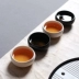 Bộ ấm trà nhỏ chén màu tím cát gốm đá nứt nứt Kung Fu bộ trà đá nứt lò trà khay trà bộ tách trà ấm ủ trà Trà sứ