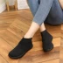 Mùa hè cao để bay bay dệt vải thun vớ nữ 2019 phiên bản Hàn Quốc mới của giày thể thao đế bằng hoang dã - Giày cao gót