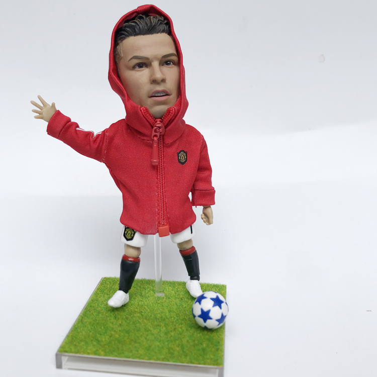 13Cm Man Lian C LuoFootball Around the stars Portugal C Luo Ronaldo image 1 / 6 Man soldier Garage Kit doll fan a birthday present