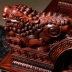 GB Indonesia gỗ hồng đen sofa gỗ gụ kết hợp đồ nội thất phòng khách, lớn lá sofa gỗ hồng mộc Lucky ngai vàng - Ghế sô pha Ghế sô pha