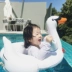 Vòng bơi cho trẻ em Ghế ngồi dễ thương cho trẻ em Vòng bơi 0-3 tuổi em bé gắn chim hồng hạc ngồi thiết bị bơi - Cao su nổi Cao su nổi