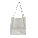 Комфортный дышащий экологичный шоппер, модная портативная сетчатая сумка, ткань, водонепроницаемая сумка, сумка-органайзер
