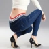 Quần cạp cao cạp chun cạp quần của phụ nữ Quần lọt khe quần mùa thu đông cộng với nhung dày phiên bản Hàn Quốc mỏng vừa béo