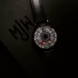 Оригинальный креативный калейдоскоп, автоматические механические механические часы, Великобритания, из натуральной кожи