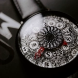 Оригинальный креативный калейдоскоп, автоматические механические механические часы, Великобритания, из натуральной кожи