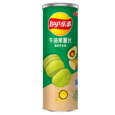 Чипсы Lay's Unlimited из авокадо со вкусом сладкой горчицы 90г/банка