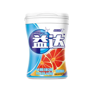 Жевательная резинка Yida Xylitol без сахара (вкус свежего грейпфрута) 56г/бут.