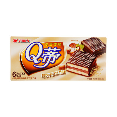 Hao liyou qti торт с лесным орехом шоколадный вкус 28 г*6 кусоч