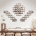 博古 wood gỗ rắn phong cách Trung Quốc đa kho báu tủ trưng bày phòng khách đứng màu tím cát nồi đứng treo tường giá treo bộ trà - Kệ