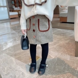 Осенняя детская юбка на девочку, мини-юбка, детская одежда, 2020, в западном стиле